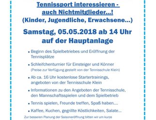 High-res: Saisonöffnung für Tennis